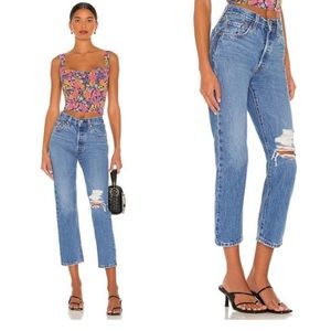 Levi’s 501 Original Cropped High Rise Jeans 32/28